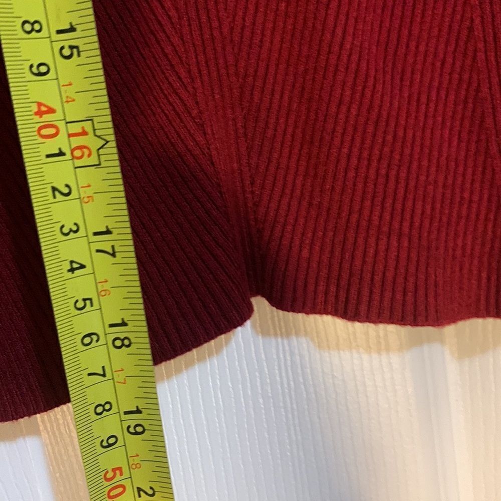 Hilliard & Hanson Red Tutttle Neck Size M - Picture 6 of 9